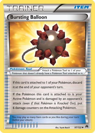 Bursting Balloon (097/122) [XY  BREAKpoint] Reverse Holofoil - Uncommon