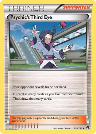 Psychic's Third Eye (108/122) [XY  BREAKpoint] Reverse Holofoil - Uncommon