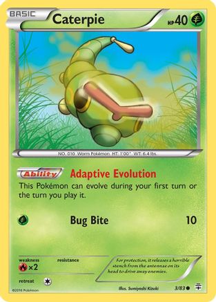 Caterpie (003/83) [Generations] Reverse Holofoil - Common