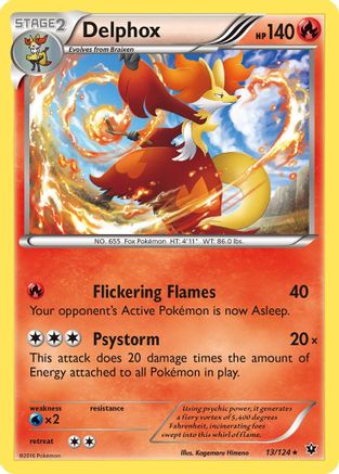 Delphox (013/124) [XY  Fates Collide] Holofoil - Holo Rare