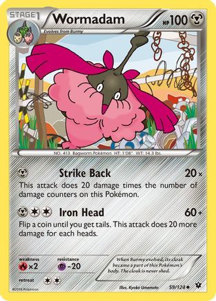 Wormadam (59/124) [XY  Fates Collide] Reverse Holofoil - Uncommon