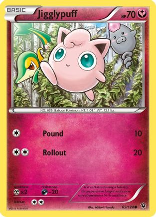 Jigglypuff (065/124) [XY  Fates Collide] Reverse Holofoil - Common