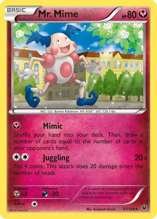 Mr. Mime (067/124) [XY  Fates Collide] Reverse Holofoil - Rare