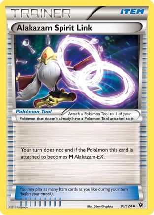 Alakazam Spirit Link (090/124) [XY  Fates Collide] Reverse Holofoil - Uncommon
