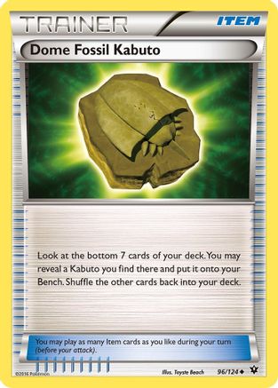 Dome Fossil Kabuto (096/124) [XY  Fates Collide] - Uncommon
