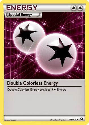 Double Colorless Energy (114/124) [XY  Fates Collide] Reverse Holofoil - Uncommon