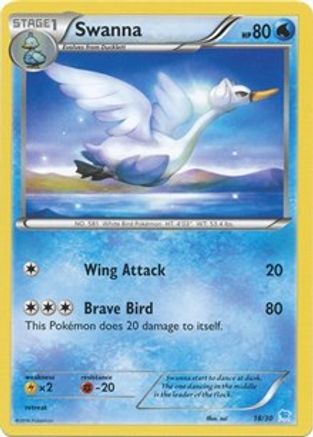 Swanna (27) [XY Trainer Kit Pikachu Libre & Suicune] - Common