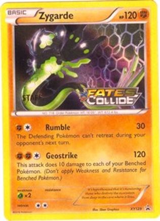 Zygarde - XY129 (Prerelease) [Staff] (XY129) [XY Promos] Holofoil - Promo