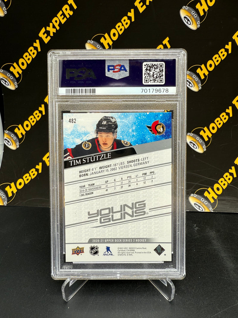 Tim Stutzle Young Guns PSA 10 - Ottawa Senators