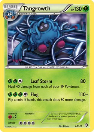 Tangrowth (002/114) [XY  Steam Siege] Reverse Holofoil - Uncommon