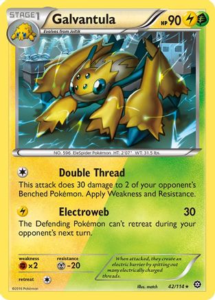 Galvantula (042/114) [XY  Steam Siege] Reverse Holofoil - Rare
