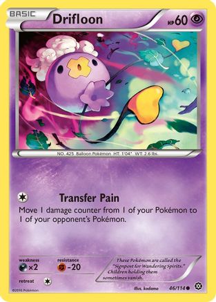 Drifloon (046/114) [XY  Steam Siege] Reverse Holofoil - Common