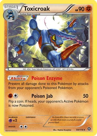 Toxicroak (59/114) [XY  Steam Siege] Reverse Holofoil - Rare