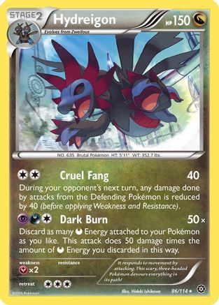 Hydreigon (086/114) [XY  Steam Siege] Reverse Holofoil - Holo Rare