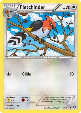 Fletchinder (095/114) [XY  Steam Siege] Reverse Holofoil - Uncommon