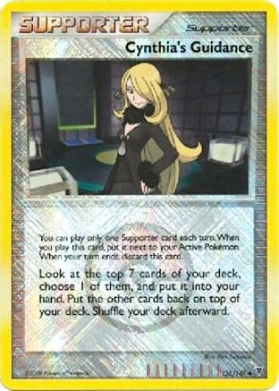 Cynthia's Guidance (League Promo) (136/147) [League & Championship Cards] Reverse Holofoil - Promo