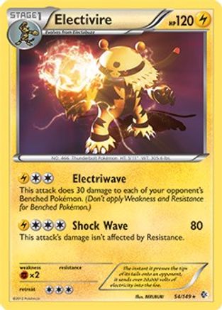 Electivire (BW Boundaries Crossed) (54/149) [Deck Exclusives] - Rare