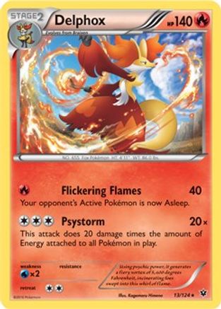 Delphox (XY Fates Collide) (13/124) [Deck Exclusives] - Rare
