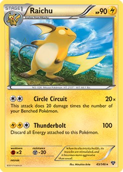 Raichu - 43/146 (Battle Arena Deck Exclusive) [PR - 043/146]