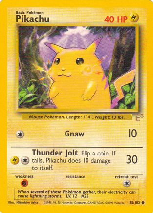 Pikachu (E3 Stamped) (058/102) [Miscellaneous Cards & Products] - Promo