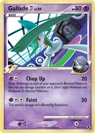 Gallade E4 (DPPt Rising Rivals) (20/111) [Deck Exclusives] Holofoil - Holo Rare