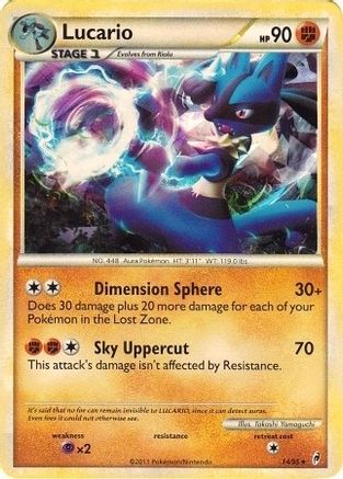 Lucario (Cracked Ice Holo) (14/095) [Deck Exclusives] Holofoil - Holo Rare