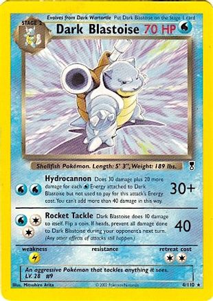 Dark Blastoise (WotC Legendary Collection) (4/110) [Deck Exclusives] - Rare