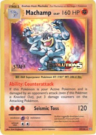 Machamp (Prerelease) [Staff] (59/108) [XY Promos] Holofoil - Promo