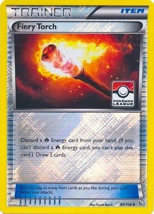 Fiery Torch (Pokemon League) (089/106) [League & Championship Cards] Reverse Holofoil - Promo