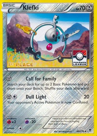 Klefki (Pokemon League) [1st Place] (66/119) [League & Championship Cards] Reverse Holofoil - Promo