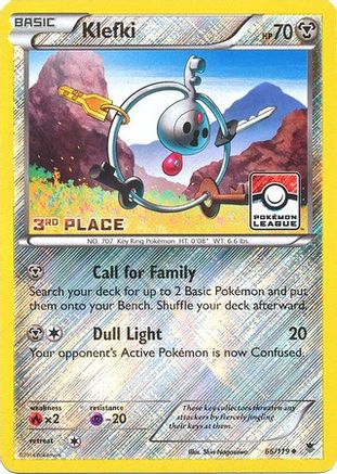 Klefki (Pokemon League) [3rd Place] (66/119) [League & Championship Cards] Reverse Holofoil - Promo