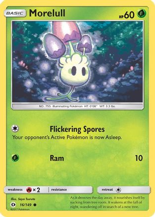 Morelull (016/149) [SM Base Set] Reverse Holofoil - Common
