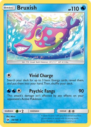 Bruxish (048/149) [SM Base Set] Reverse Holofoil - Rare