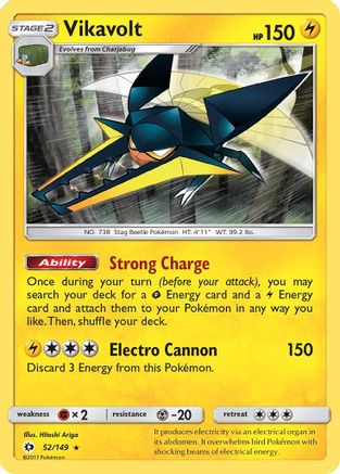 Vikavolt (052/149) [SM Base Set] Reverse Holofoil - Holo Rare