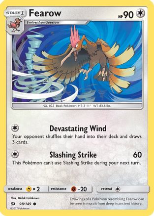 Fearow (098/149) [SM Base Set] Reverse Holofoil - Common