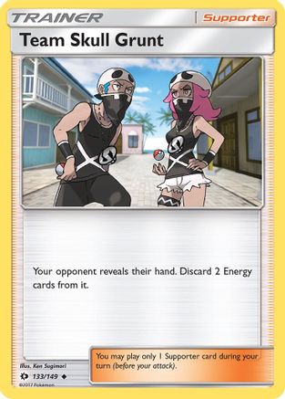 Team Skull Grunt (133/149) [SM Base Set] Reverse Holofoil - Uncommon