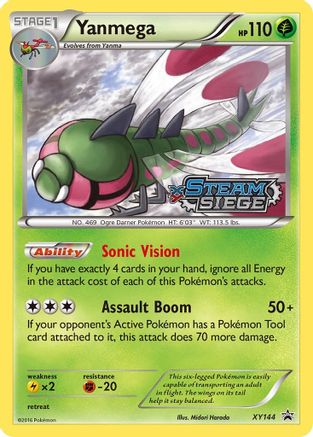 Yanmega (XY Steam Siege Prerelease) (XY144/211) [XY Promos] Holofoil - Promo