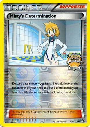 Misty's Determination (Regional Championships) (104/122) [League & Championship Cards] Reverse Holofoil - Promo