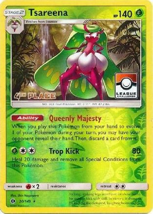 Tsareena (League Challenge) [4th Place] (20/149) [League & Championship Cards] Reverse Holofoil - Promo