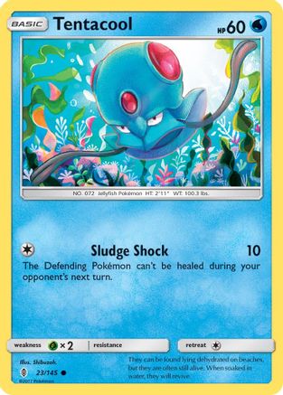 Tentacool (023/145) [SM  Guardians Rising] Reverse Holofoil - Common