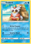Delibird (026/145) [SM  Guardians Rising] Reverse Holofoil - Common