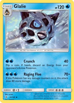 Glalie (32/145) [SM  Guardians Rising] - Uncommon