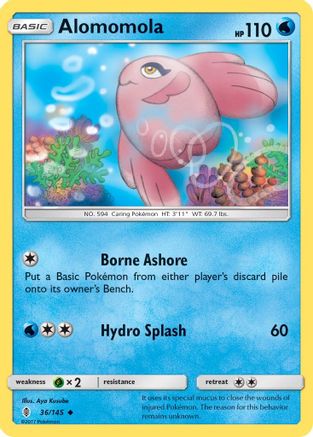 Alomomola (036/145) [SM  Guardians Rising] Reverse Holofoil - Uncommon