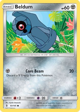 Beldum (083/145) [SM  Guardians Rising] Reverse Holofoil - Common