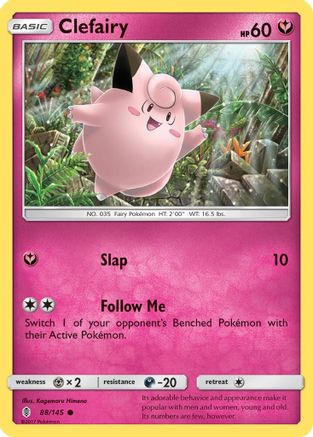 Clefairy (088/145) [SM  Guardians Rising] Reverse Holofoil - Common
