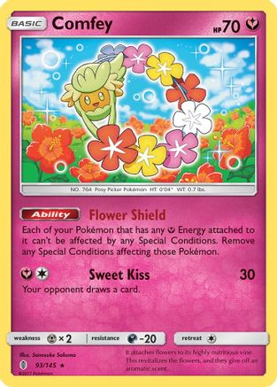 Comfey (093/145) [SM  Guardians Rising] Reverse Holofoil - Holo Rare