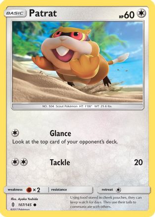 Patrat (107/145) [SM  Guardians Rising] Reverse Holofoil - Common