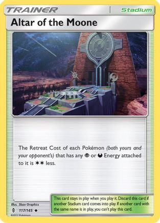 Altar of the Moone (117/145) [SM  Guardians Rising] Reverse Holofoil - Uncommon
