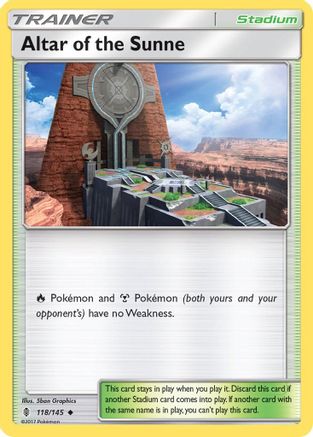 Altar of the Sunne (118/145) [SM  Guardians Rising] - Uncommon