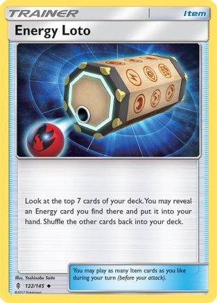 Energy Loto (122/145) [SM  Guardians Rising] Reverse Holofoil - Uncommon